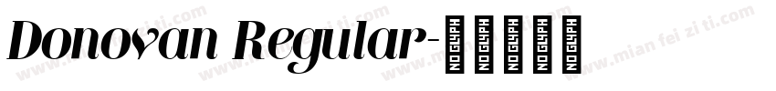 Donovan Regular字体转换